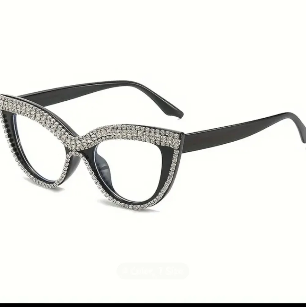 +2.00 Cat eye with Rhinestones reading glasses readers